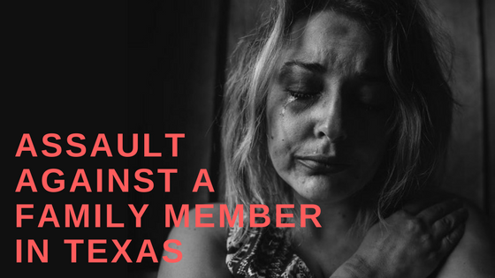 Assault Against a Family Member in Texas, woman crying