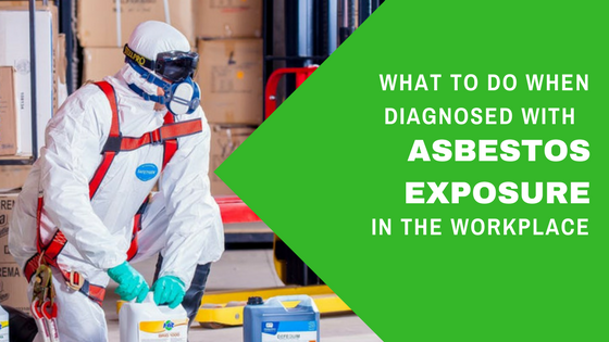 What to do when diagnosed from asbestos exposure in the workplace, Worker with gas mask