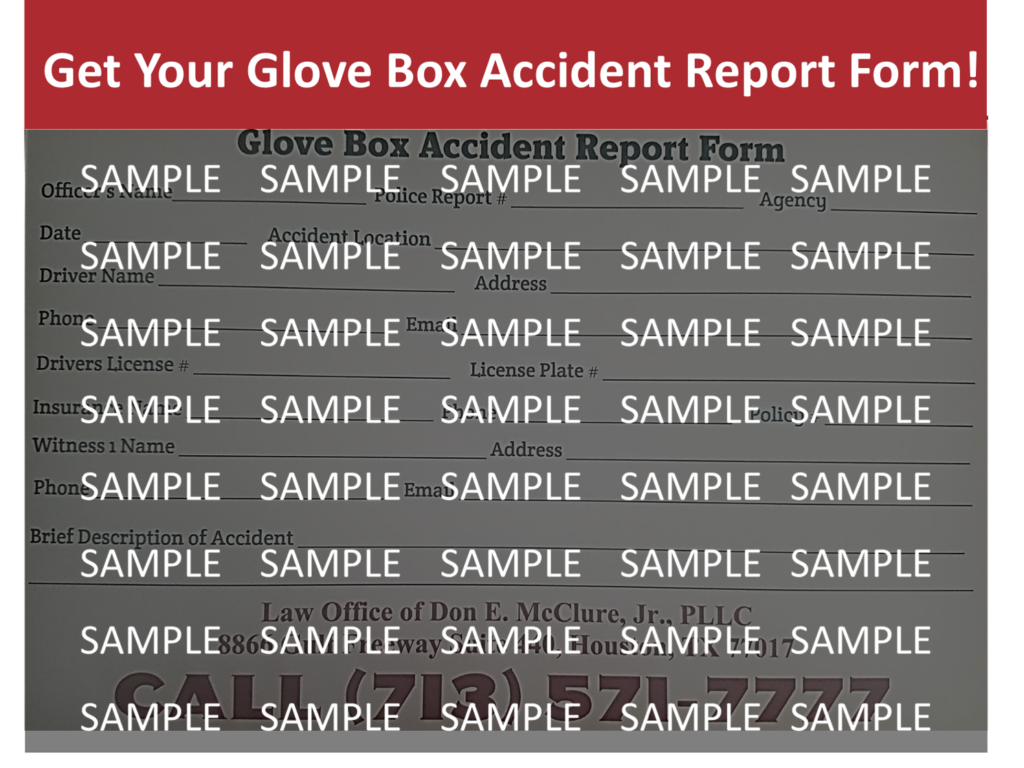 Get Your Glove Box ACcident Report Form!