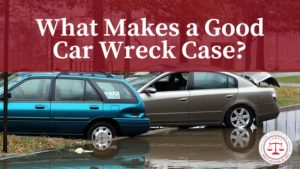 What Makes a Good Car Wreck Case?, Abandoned cars on floaded road