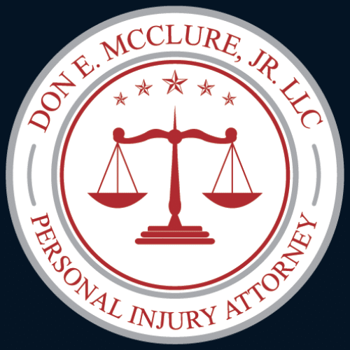 Logo for the Law Office of Don E. McClure, Jr., Houston Personal Injury Attorney