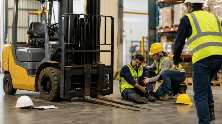 Forklift accident on a Texas jobsite involving third-party liability